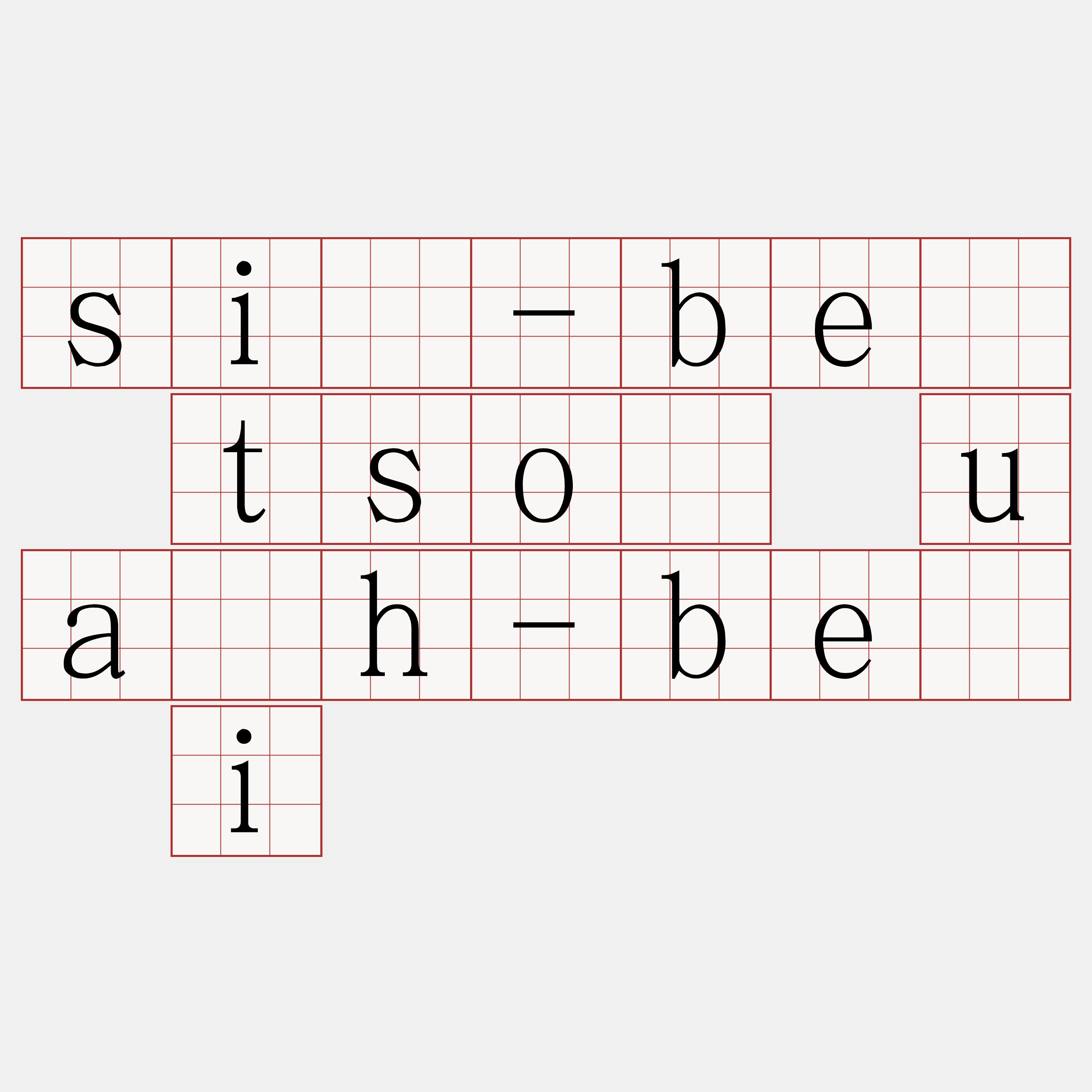 sí-bé tsò ua̍h-bé i